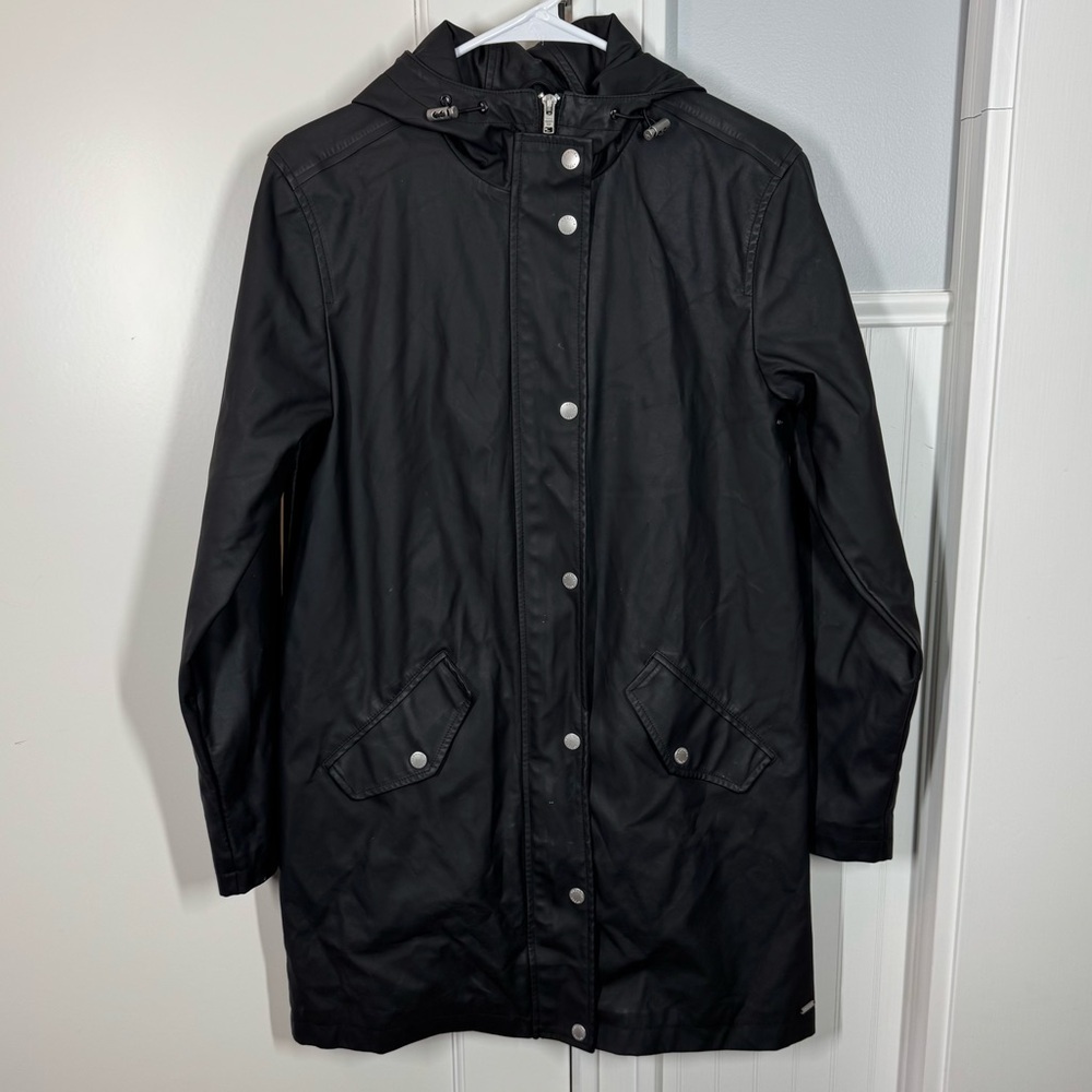 America Today Hooded‎ Raincoat black size xs normcore minimalist modern classic